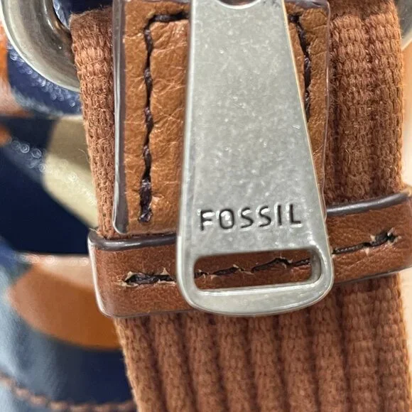 -Mod Bloom Pop – Vintage Fossil Key-Per Mod-Floral Messenger Crossbody Bag - Picture 7 of 16